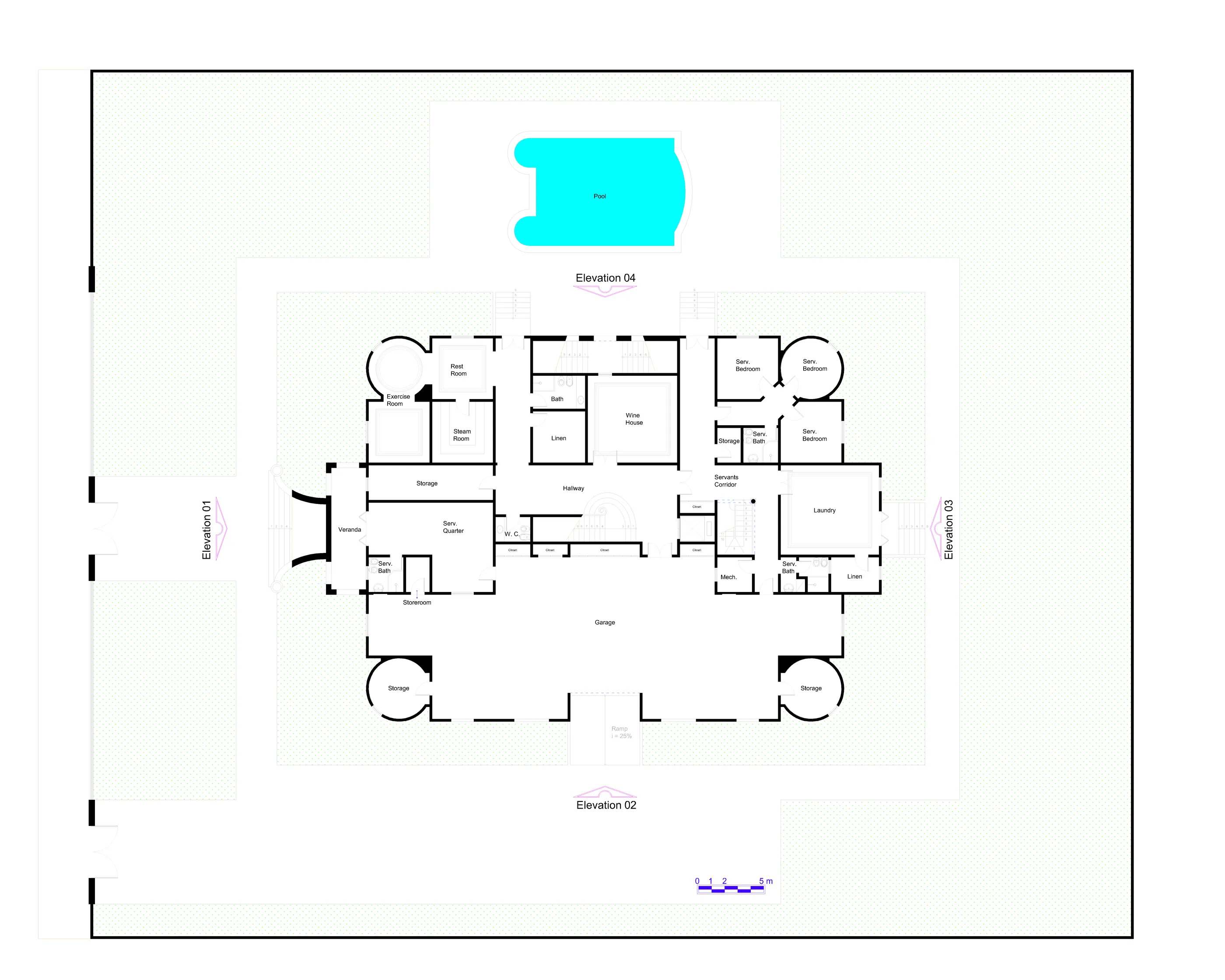 02 - Lower Floor Plan